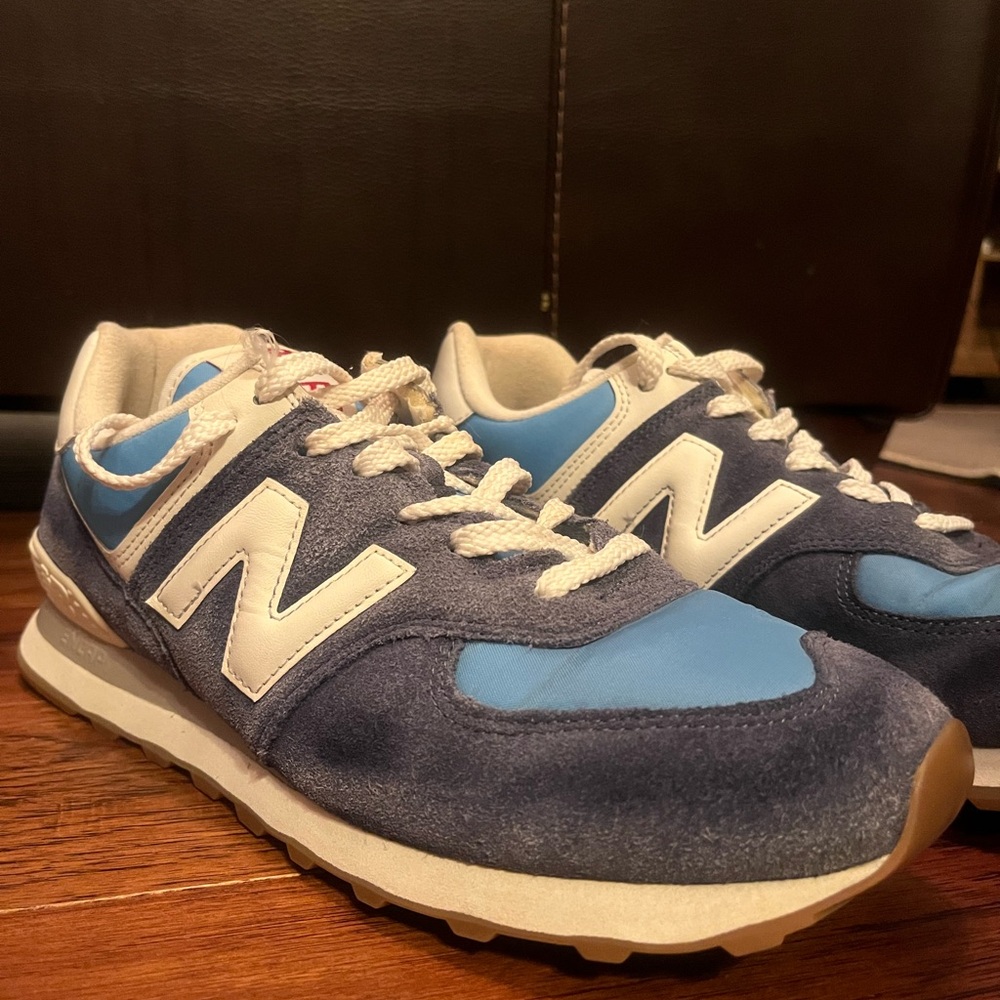 New Balance 574 Navy and Light Blue Size 12
